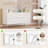 47" 5 Drawer Dresser with LED Lights & Charging Station, Wood Storage Chest-137846714
