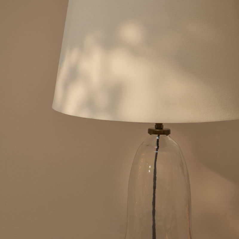 Glass Lamp Base Lamp, Clear