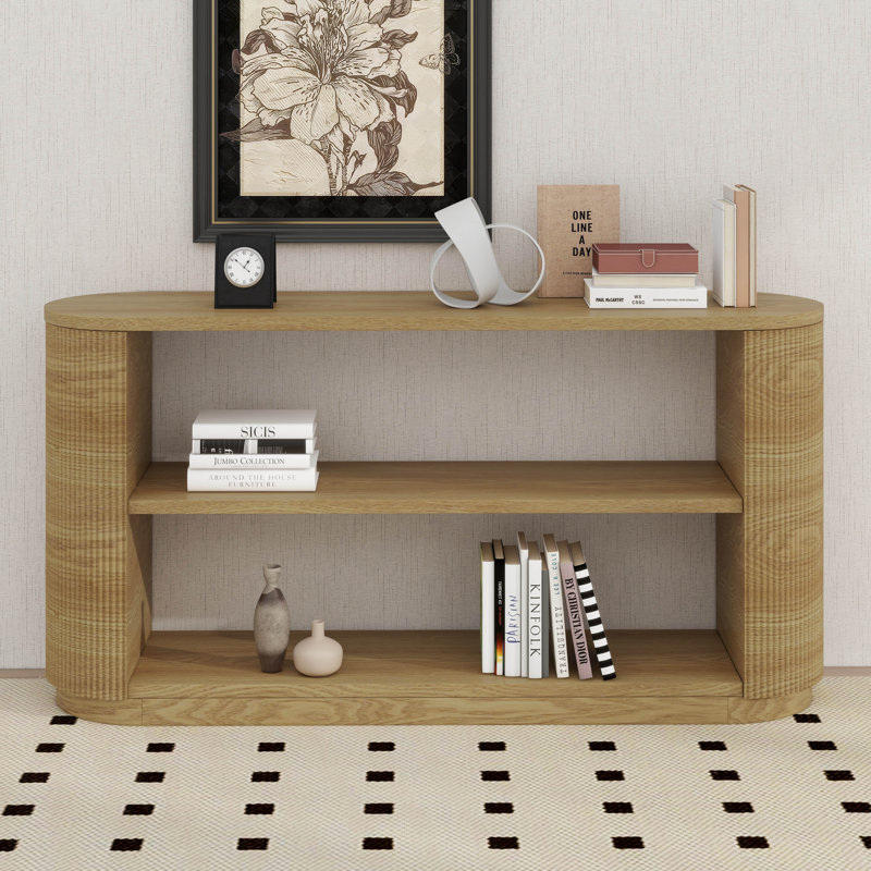 Console de vestibule moderne et élégante avec tablette ouverte, Naturel