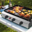 Barbecue au propane liquide à 3 brûleurs AOTOB 3 300 BTU
