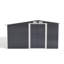 11 ft. W x 10 ft. D Metal Garage Shed