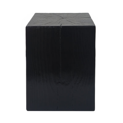 Wood-Look Square-Column MGO End Table