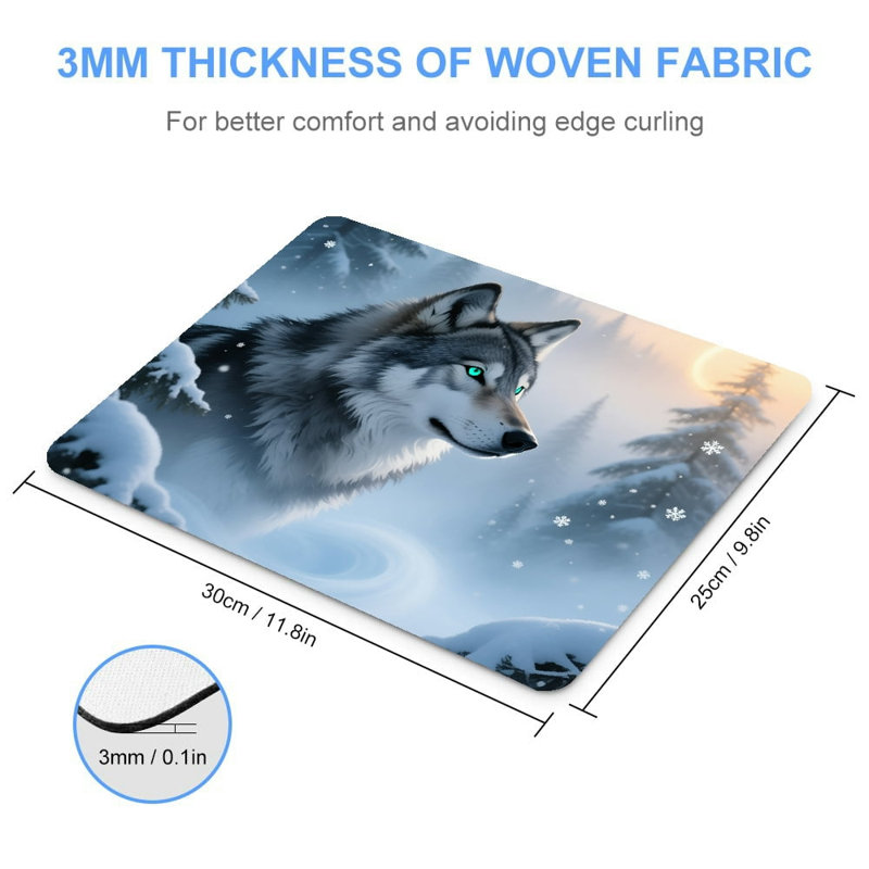 Tapis de bureau 11 po x 11,5 po x 27,56 po noir et blanc lavable à séchage rapide haut de gamme
