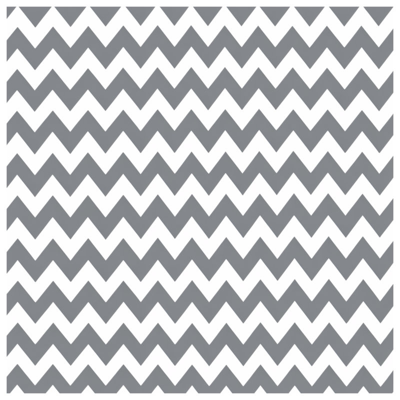 Gray White Chevron Wall Tapestry - Chevron Wall Decor, 104in H x88 with 4 Grommets