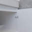 Meuble-lavabo autoportant avec porte et meuble-lavabo avec porte
