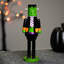 Figurine d'Halloween casse-noisette de Frankenstein - 10,5 po - vert et noir