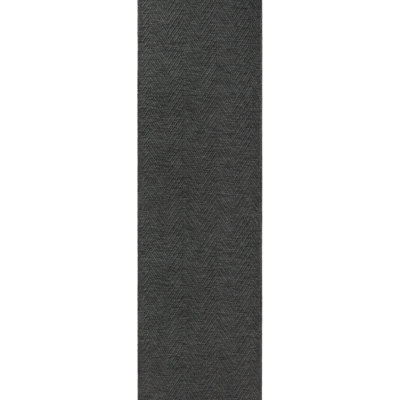 TOWN & COUNTRY BASICS Pax Herringbone Textured Solid Machine Washable Area Rug Black