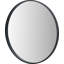 Solid Wood Round Wall Mirror
