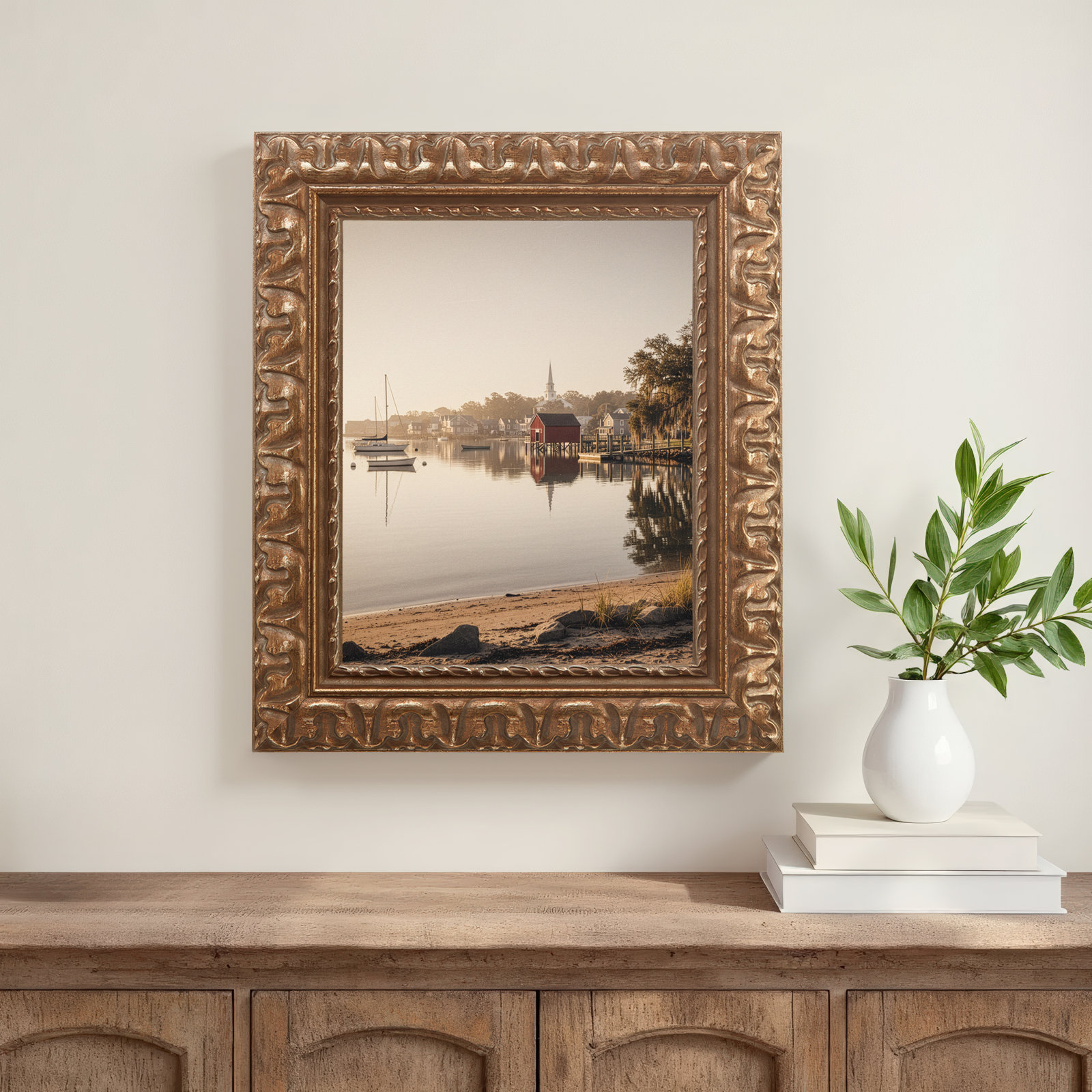 Esmeray Bronze Picture Frame, 12" x 26"
