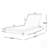 Acacia Wood Chaise Lounge With 2-Fold Thin Cushion - Outdoor Recliner With Water-Repellent Cushion, Durable And Stylish-2008028086