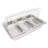 3-Compartment Stainless Steel Chafing Dish