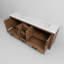 Meuble-lavabo double 84 po Rustwood X P 22 po D, avec plateau en marbre de culture-117971270-117971266