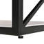 Table basse moderne pour chambre à coucher et salon, verre trempé et bois aggloméré rustique, table basse de style industriel-129464738