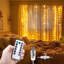 Guirlande lumineuse à rideau DEL RVB, 3 m x 3 m, 300 DEL, alimentation USB, télécommande à 13 touches, couleurs changeantes, idéale pour décorer une chambre, un mariage, une fête ou Noël.-242276496