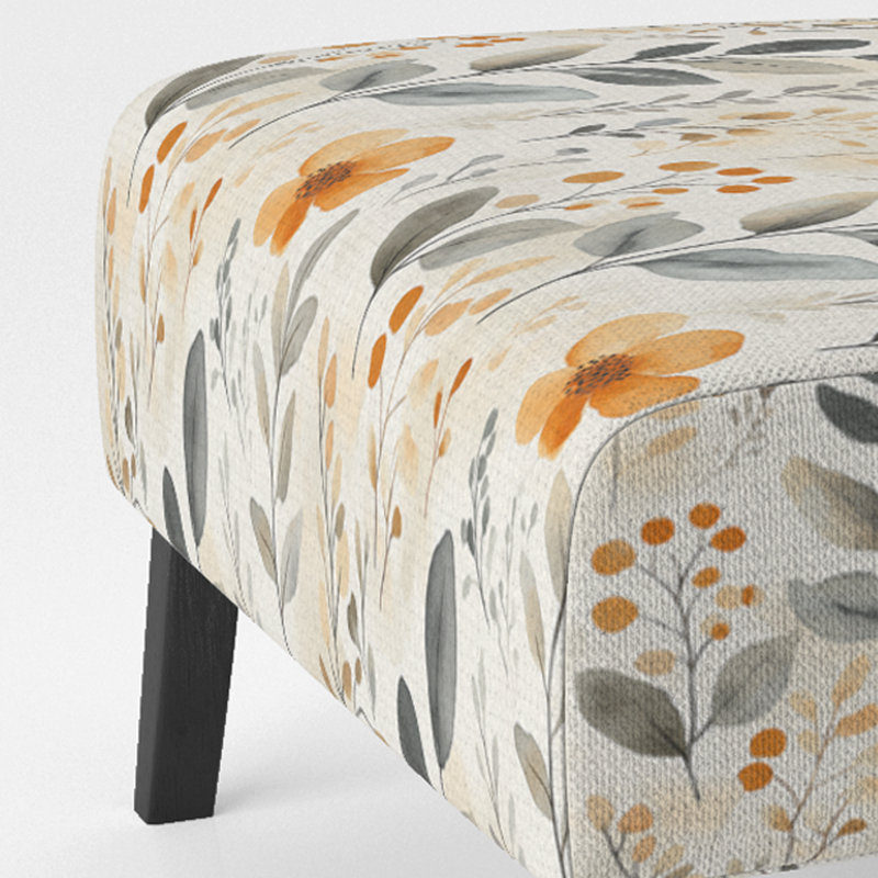 Fauteuil de chambre Boho, Pantoufle sans accoudoirs