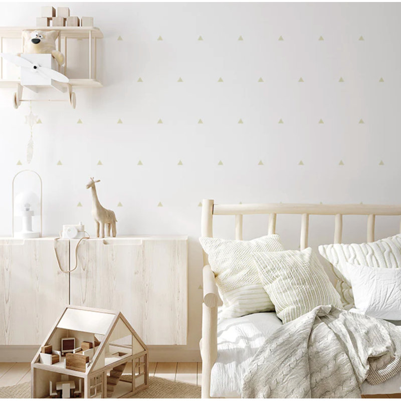 Adhésif décoratif petit triangles, Beige