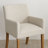 Set of 4 Upholstered Solid Wood 20.5'' Seat Height Linen Dining Armhair-103976717