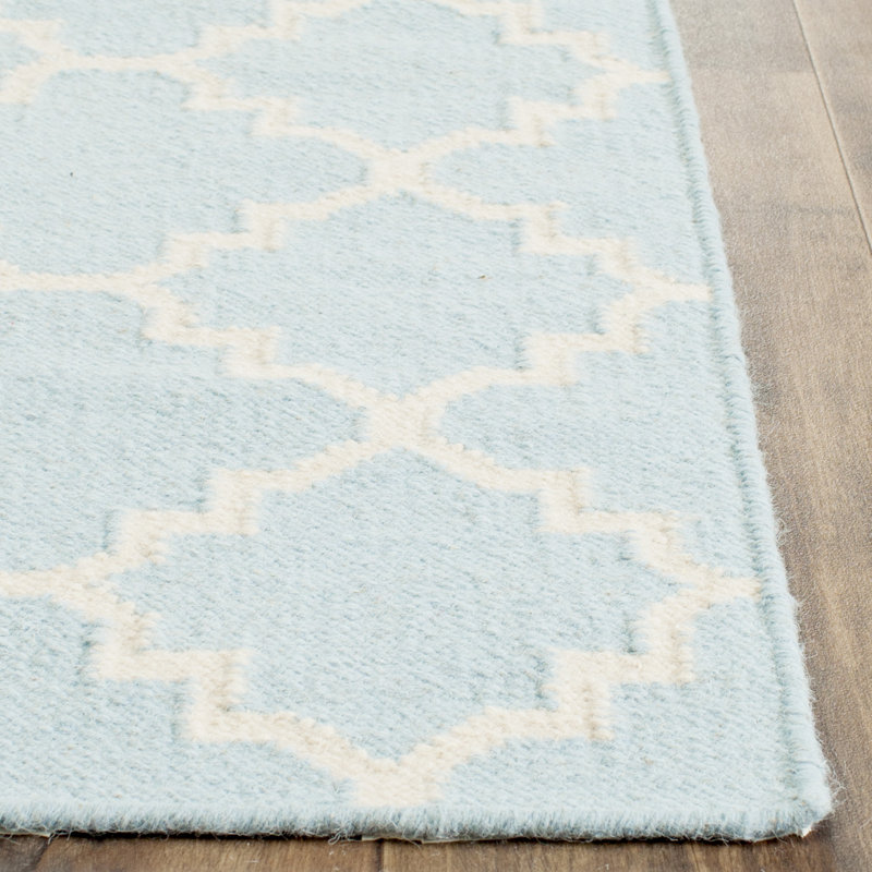 Valenzuela Geometric Wool Hand Woven Area Rug, Rectangle 122 x 183 cm