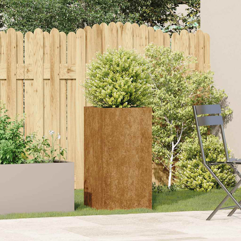 Metal Planter Box, Brown