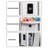 Cylindrical Acrylic Aquariums Tank with Iron Frame-1743713880