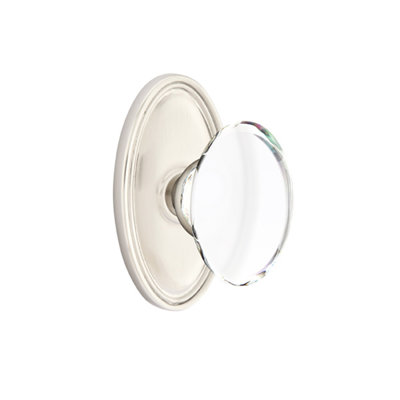 Ensemble de faux boutons Emtek avec bouton ovale Roestte et Hampton