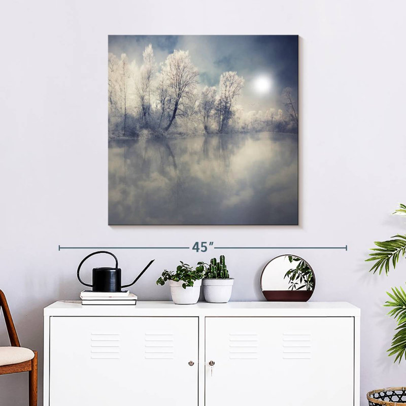 Alvord Misty Winter Forest, H 30 po x l 30 po