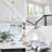 6 Lights Brushed Nickel Modern Candle Chandelier