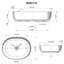 Oval Vessel Bathroom Sink-1017580310