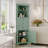 Triangle Tall Cabinet With 3-Drawers And Adjustable Shelves For Bathroom, Kitchen Or Living Room, MDF Board With Painted Finish-1735418104