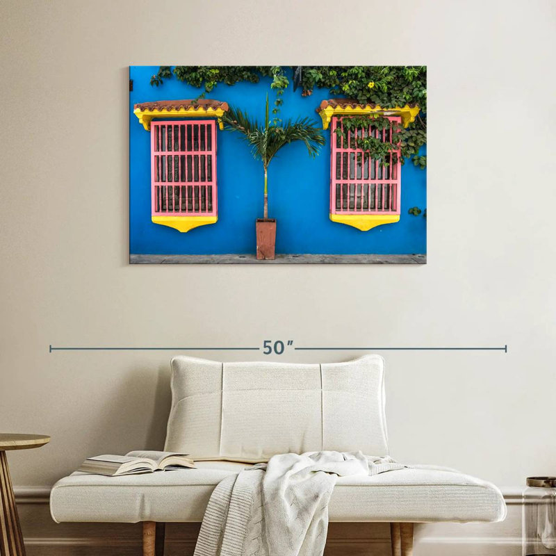 Lilie Pink Colonial Windows, 26" H x 39" W