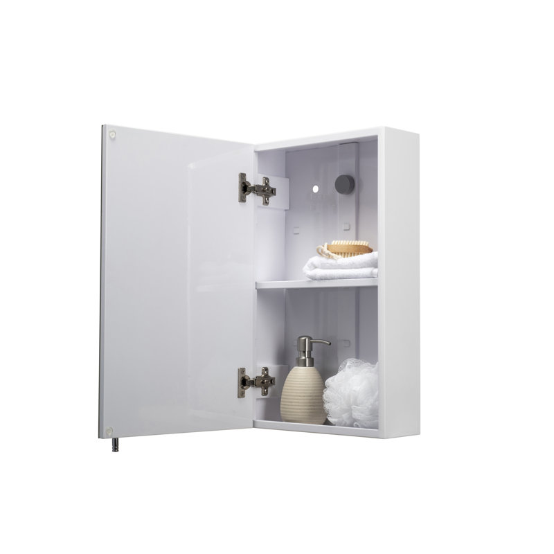 Cullen White Steel Single Door Cabinet