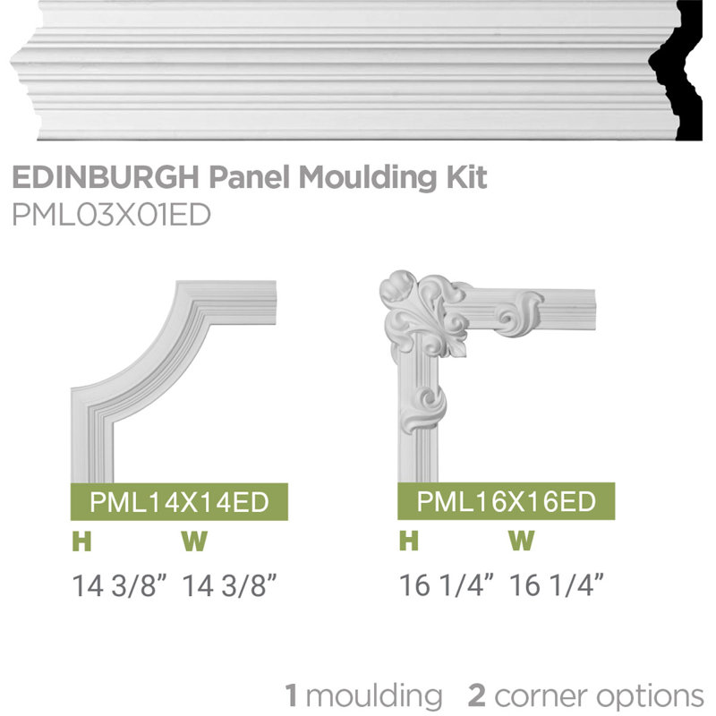 Edinburgh White High-Density Urethane Crown Moulding
