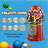 15'' Bubble Gum Machine with Stand - Vintage Style Gum Ball Machine - Style Candy Dispenser Vending Machine with Glass Globe and Metal Base, Red