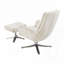 Fauteuil d'appoint pivotant confortable avec repose-pieds-1940849122