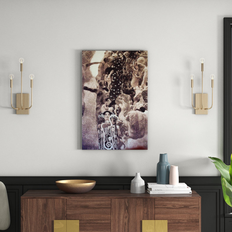Gustav Klimt - Wrapped Canvas Painting, 90cm H x 60cm W x 1.8cm D