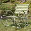 Outdoor Rocking Metal Chair with Cushions