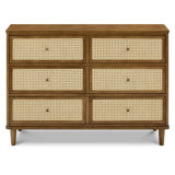 Marin with Cane 6 Drawer Dresser