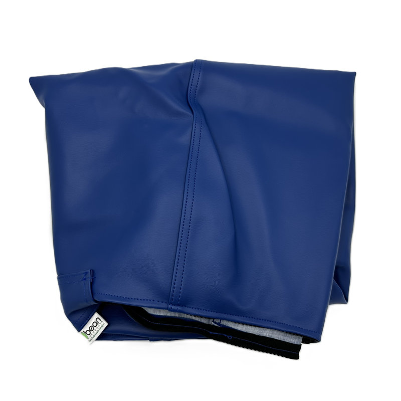 Housse pour fauteuil à billes en vinyle Marine, H 40 po x l 36 po x P 36 po, Bleu royal