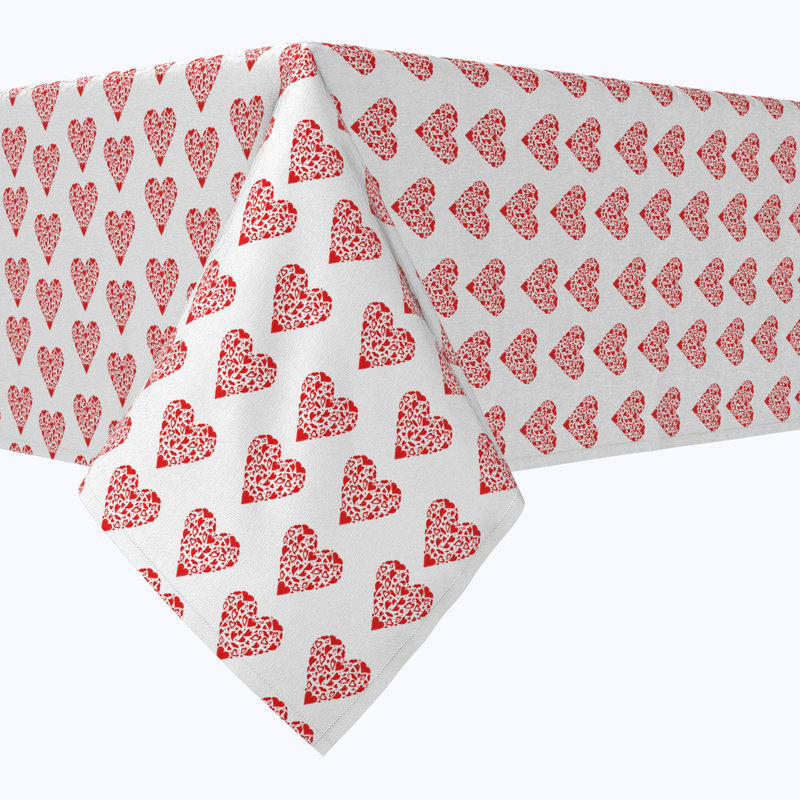 Square Geometric Cotton Twill Tablecloth