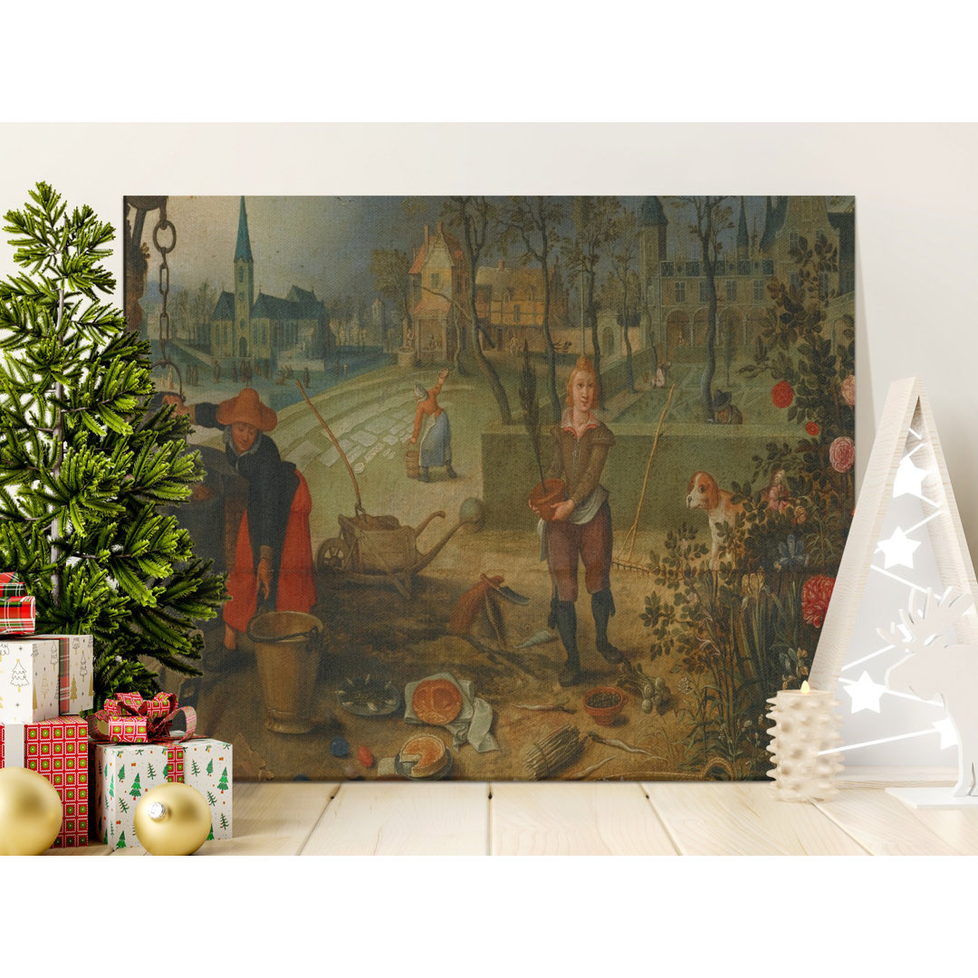 Dutch Golden Age Canvas Wall Art, Gallery Wrapped Matte Print, Ready to Hang, Farm Scene, Archival Quality Canvas Prints, Statement Piece