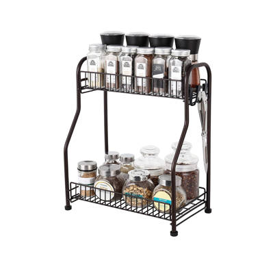 Stainless Steel Spice Racks with 24 Spice Glass Jars – Talented Kitchen