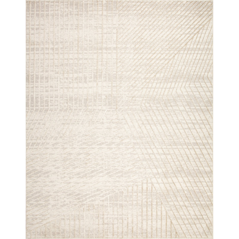 Tanja Collection Modern Geometric Area Rug, Rectangle 7'10" x 10'
