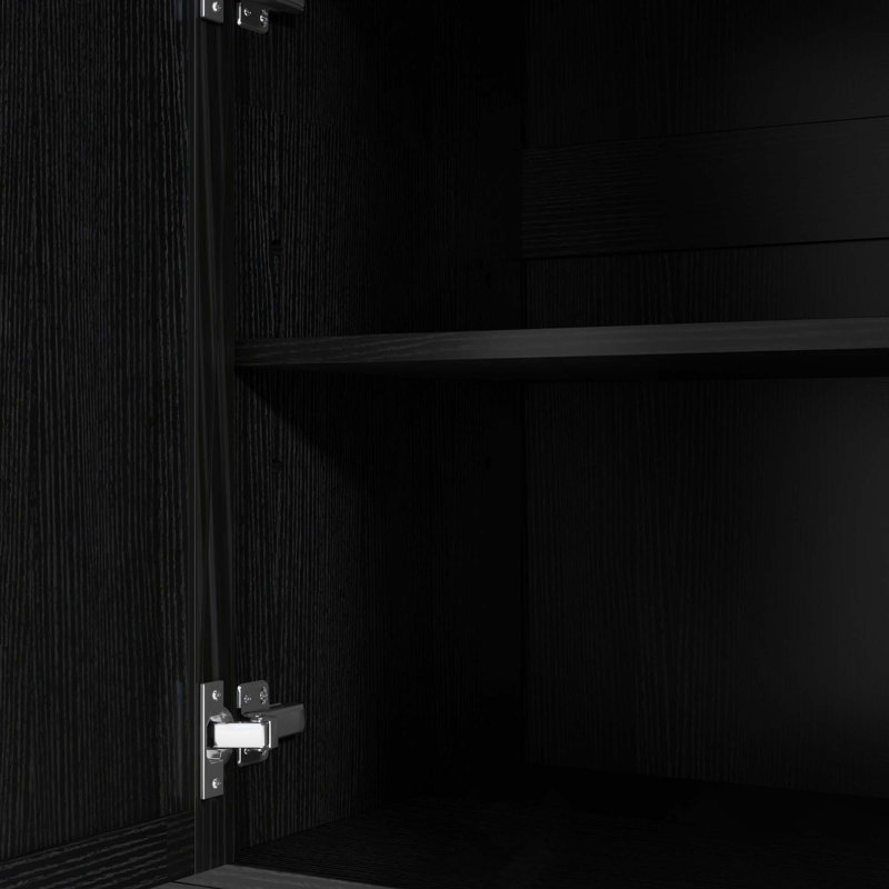 Buffet de rangement multifonctionnel, rangement pour poubelle, armoire à porte coulissante et support à épices à 3 niveaux, îlot de cuisine pour la cuisine, la salle à manger