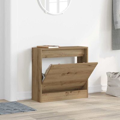 Shoe Cabinet 60 X 21 X 57 Cm Engineered Wood