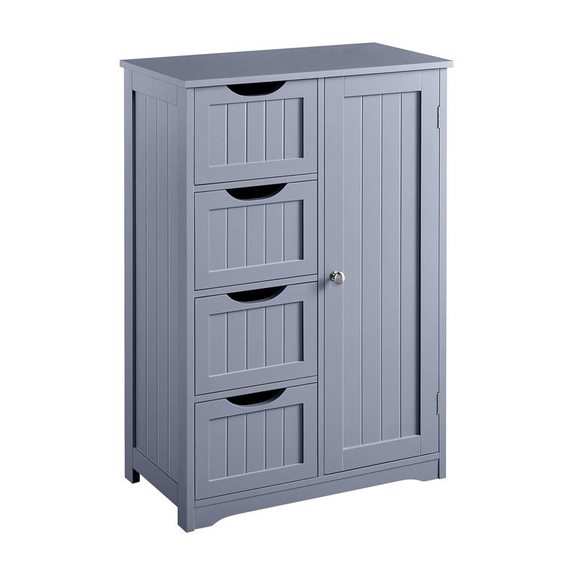 Engineered Wood Bathroom Cabinet, Grey