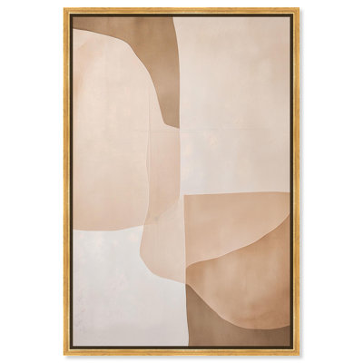 «Forms in Beige II», art géométrique bohème par Art Remedy