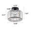 Luminaire de plafond en cristal Katona, plafonniers semi-encastrés modernes pour couloir, plafonniers pour cuisine, entrée de salle de bain (argent)-1441299218
