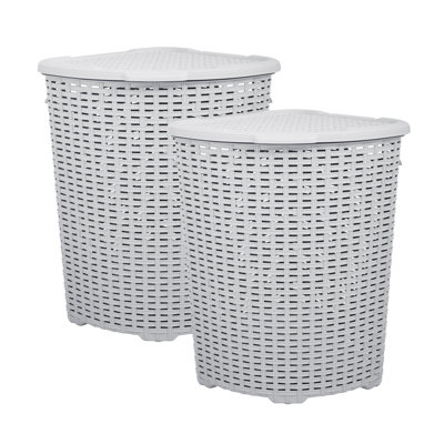 Panier à linge en osier