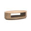 Table basse ovale avec roulettes