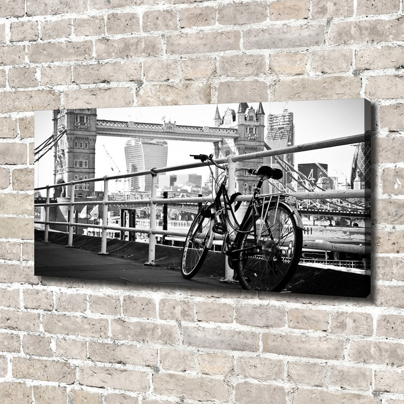 Bike In London - Wrapped Canvas Print